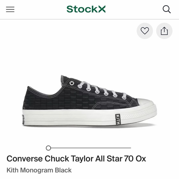 Converse Chuck Taylor All Star 70 OxKith Monogram Black
